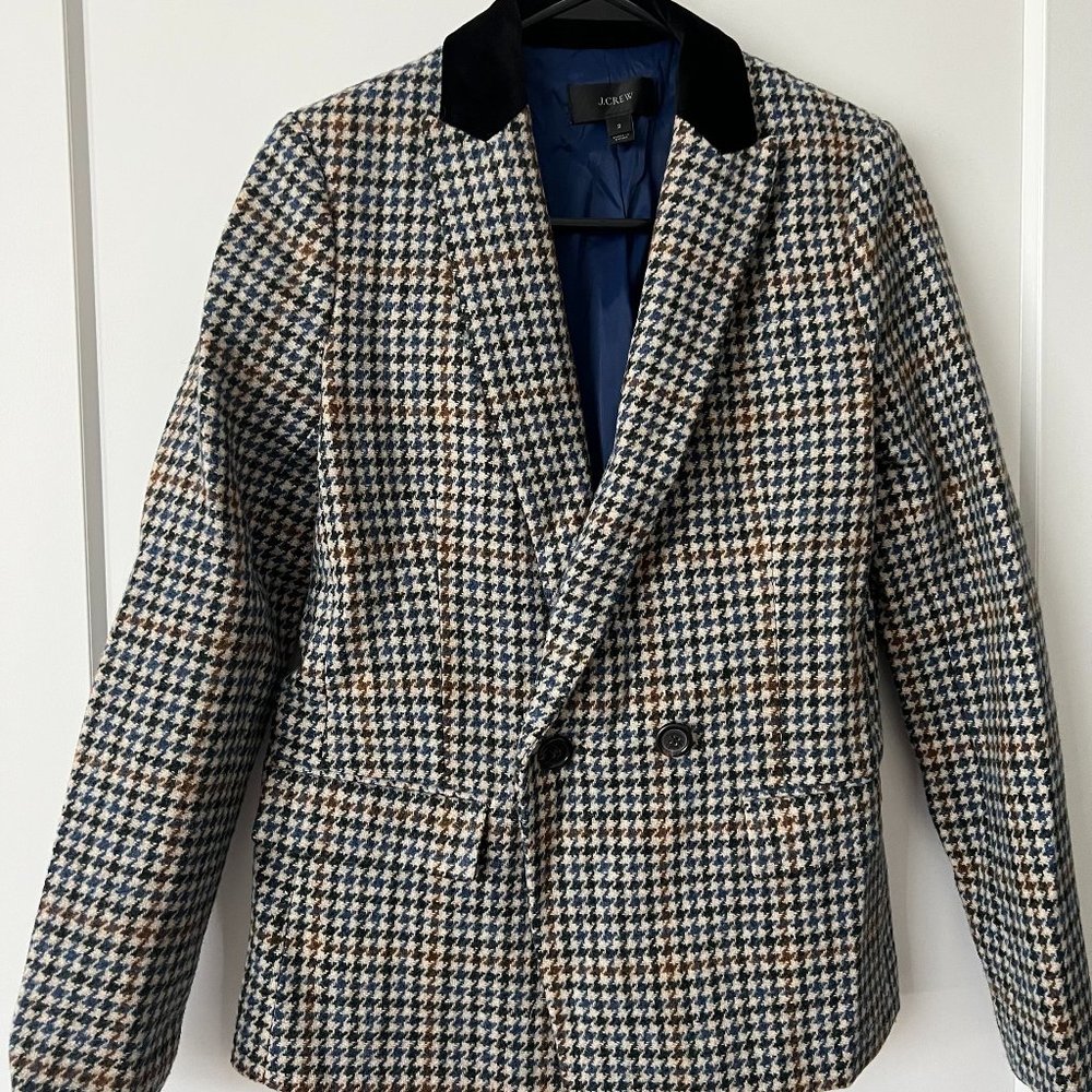 J.Crew Houndstooth Dover Blazer